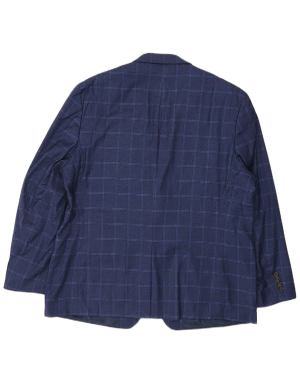 Ralph Lauren Veste blazer à 2 boutons pour homme UK 46 2XL Bleu marine à carreaux