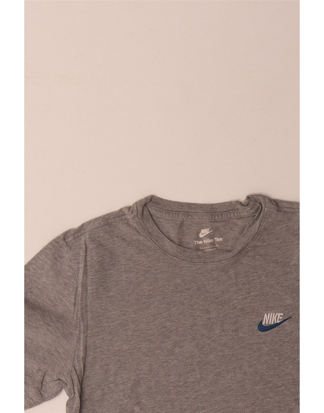 NIKE T-Shirt Homme Petit Gris Coton