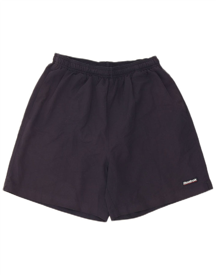 Reebok Short de Sport Homme Bleu Marine Moyen