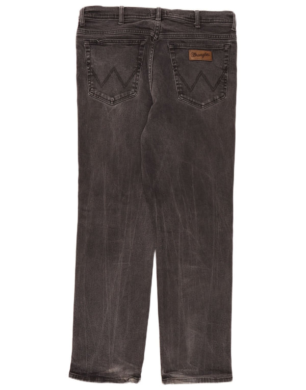 Wrangler Jean Droit Texas Stretch Homme W38 L32 Gris Coton