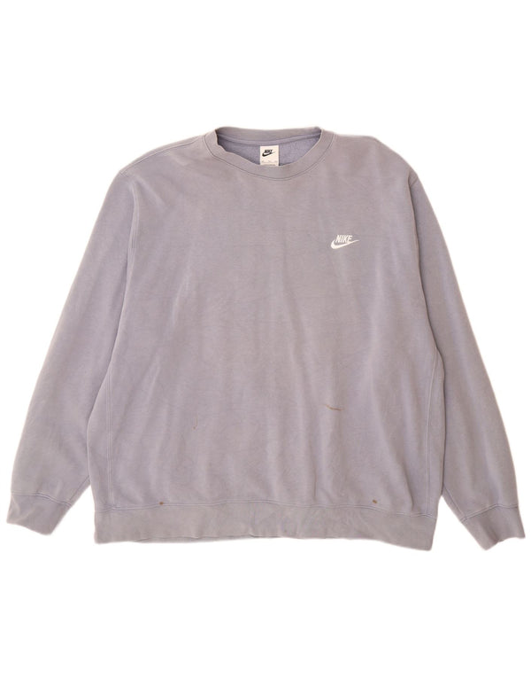 Nike Pull à capuche pour homme 2XL Gris Coton