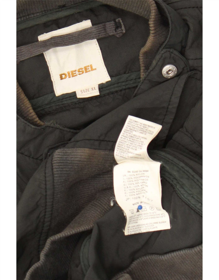 Diesel Veste Militaire Femme UK 18 XL Nylon Noir
