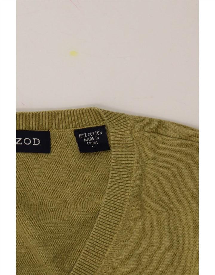 IZOD Mens Vest Tank Top Large Yellow Cotton Vintage Izod and Second-Hand Izod from Messina Hembry 