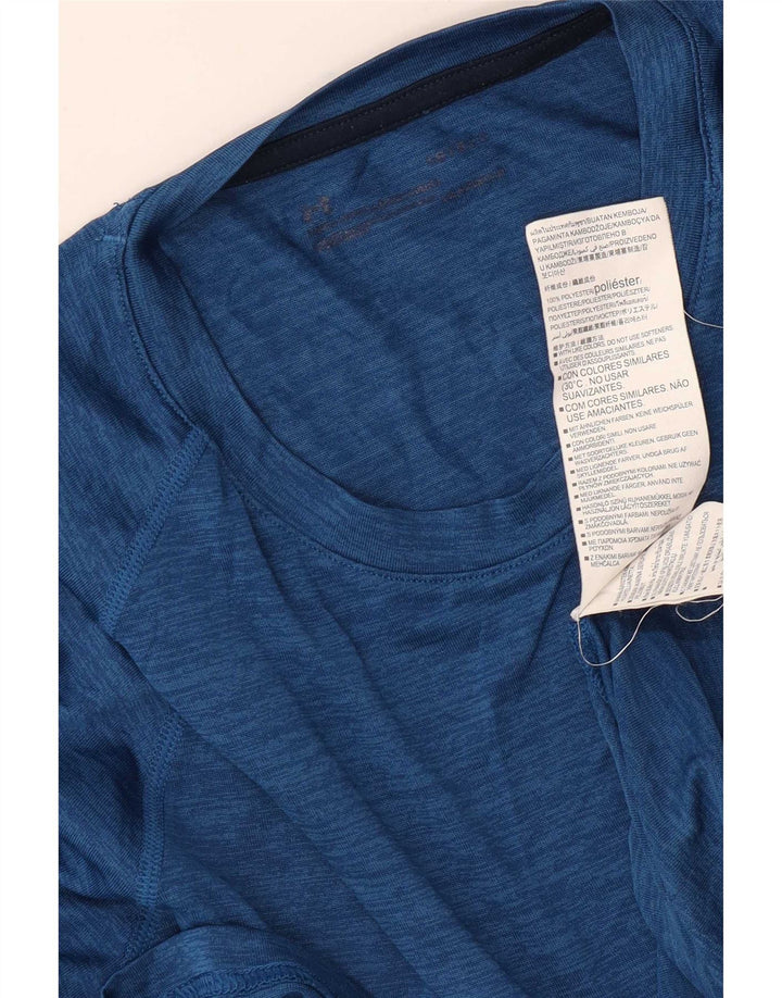 Under Armour T-Shirt Homme Haut Large Bleu Marine Moucheté Polyester