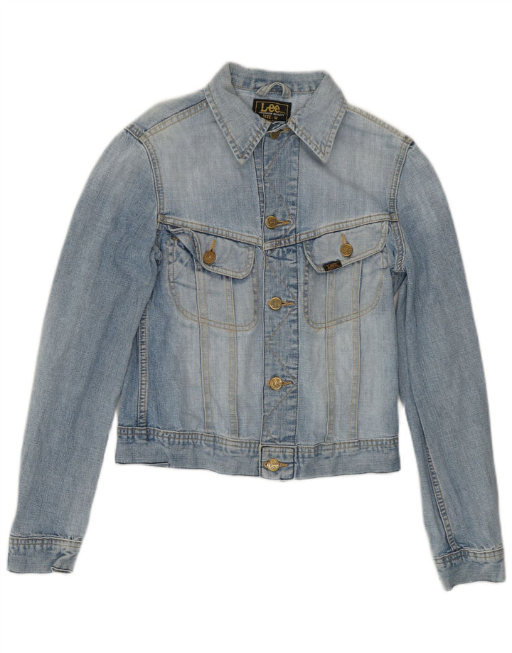 Lee Veste en jean pour femme UK 12 Bleu moyen Coton