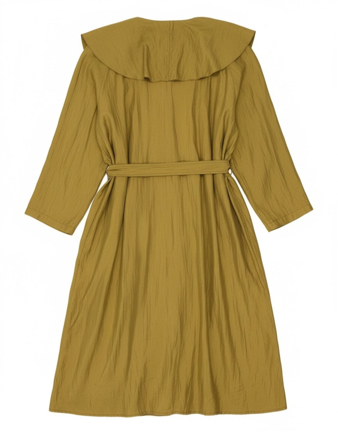 vintage Femmes Overcoat Overcoat UK 14 Moyen Kaki Polyester