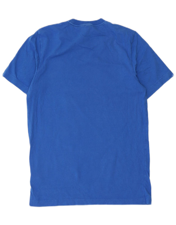 Adidas T-Shirt Graphique Homme Bleu Moyen Coton