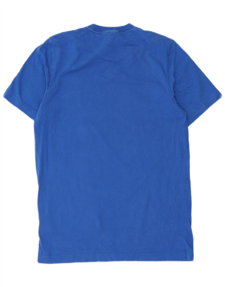 Adidas T-Shirt Graphique Homme Bleu Moyen Coton