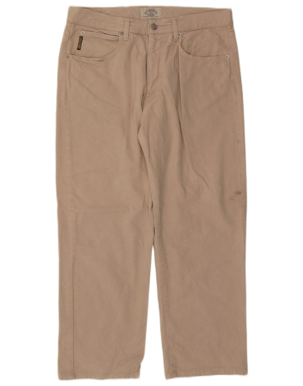 Armani Pantalon décontracté droit pour homme W36 L27 Beige