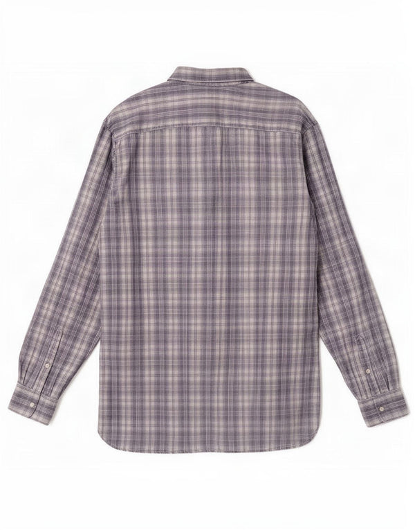 Timberland Chemise coupe régulière pour homme 2XL en coton à carreaux gris