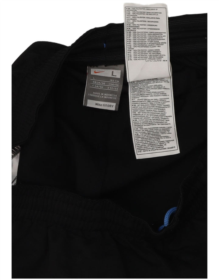 Nike Short de sport pour homme Large en polyester color block noir