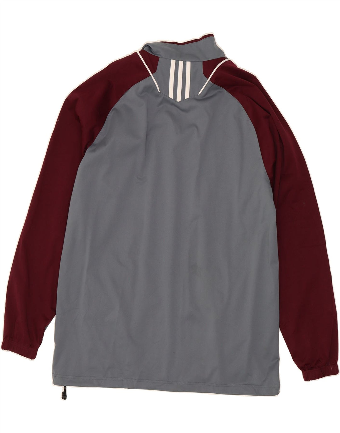 ADIDAS Mens Pullover Tracksuit Top Jacket Large Grey Colourblock Polyester Vintage Adidas and Second-Hand Adidas from Messina Hembry 