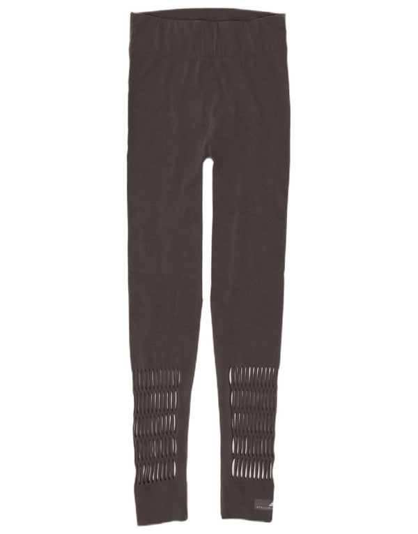Adidas Femmes Stella McCartney Graphic Leggings UK 14 Large Gris Polyamide
