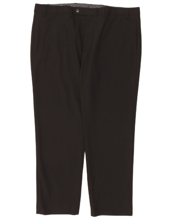 RALPH LAUREN Pantalon de Costume Droit Homme W40 L29 Noir Polyester