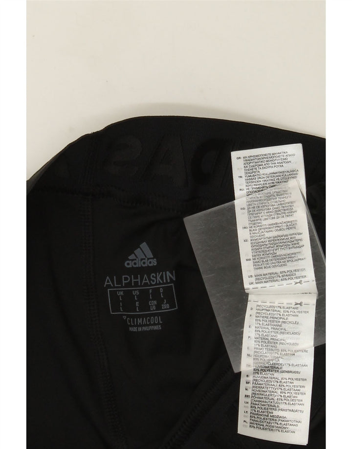 Adidas Climacool Graphic Leggings UK 16 Large Noir Polyester