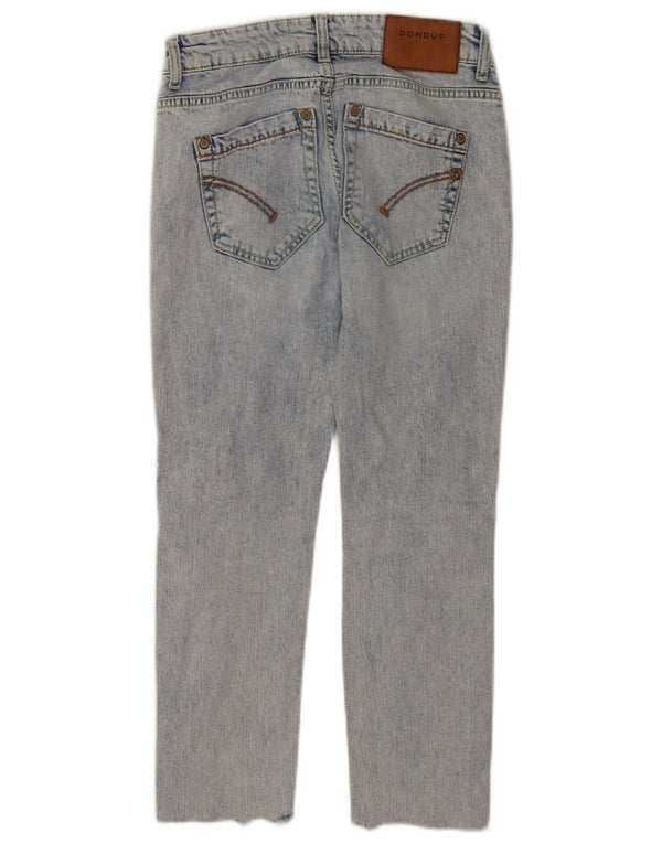 Dondup Jean court effet vieilli W26 L23 en coton bleu pour femme