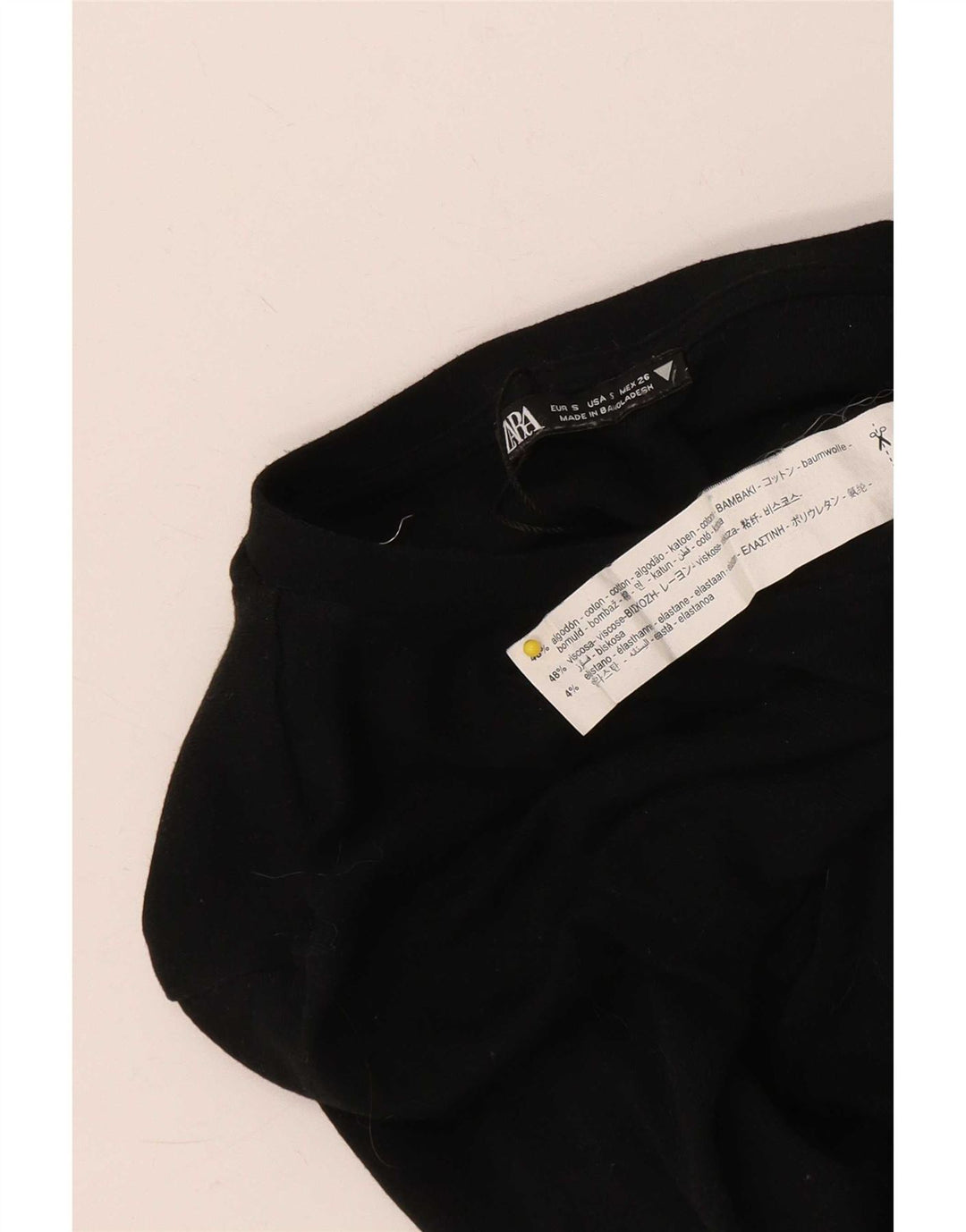 Zara Body Femme UK 8 Petit Coton Noir