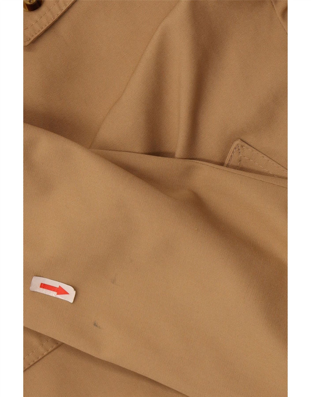 vintage Mens Trench Coat UK 38 Polyester Beige Moyen