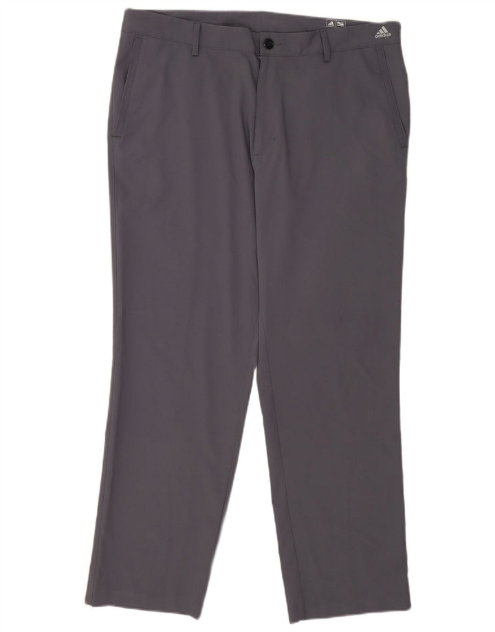 Adidas Pantalon chino droit de golf pour homme W36 L30 Gris Polyester