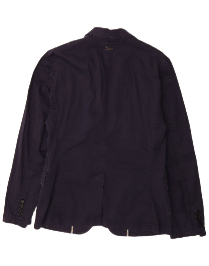 BIKKEMBERGS Veste blazer à 2 boutons pour homme UK 38 Bleu marine moyen