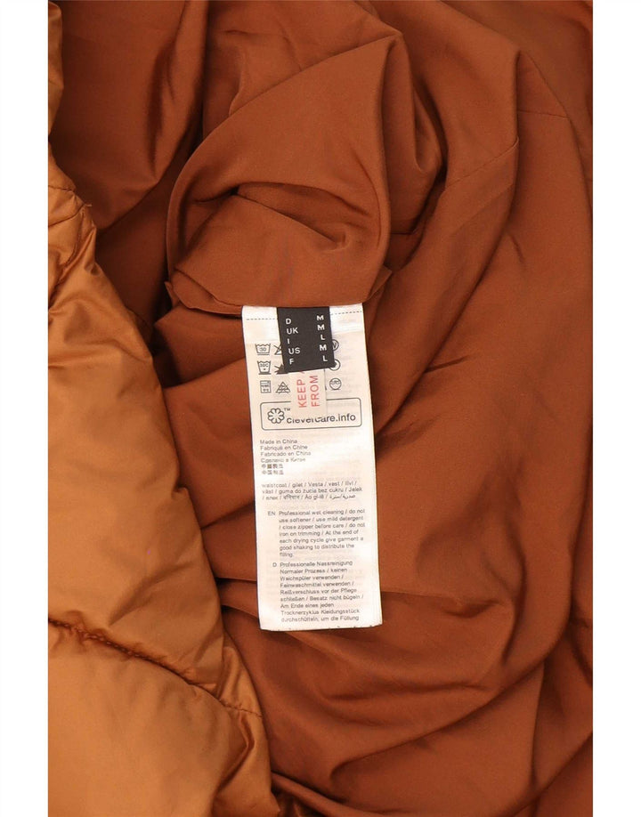 Esprit Gilet Long Rembourré Femme UK 14 Marron Moyen Polyester