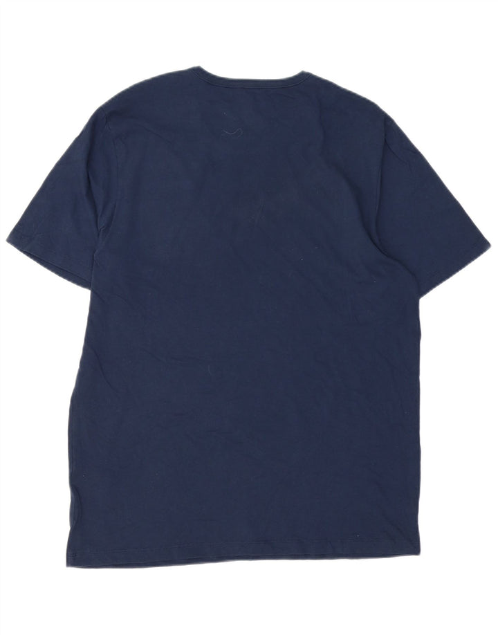 Hugo Boss Homme T-Shirt Top Large Bleu Marine Coton