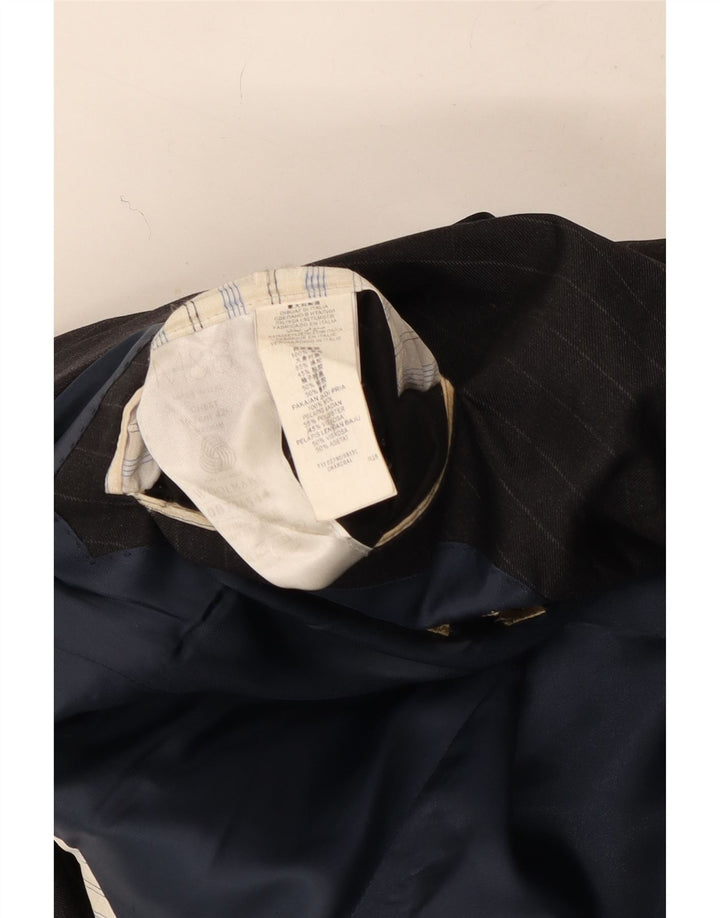 Marks & Spencer Veste blazer à 2 boutons pour homme UK 42 en laine à fines rayures grises