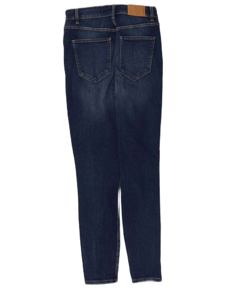 Zara Jean Slim Femme EU 40 Moyen W30 L28 Bleu Coton