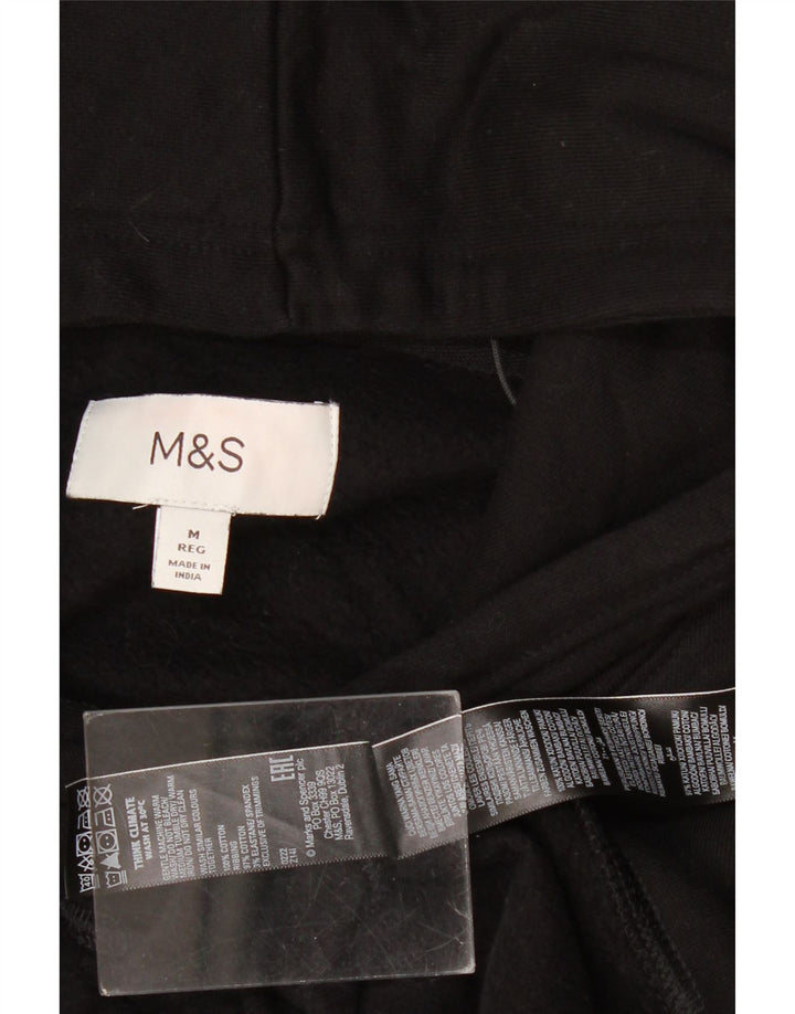 Marks & Spencer Pull à capuche pour homme en coton noir moyen