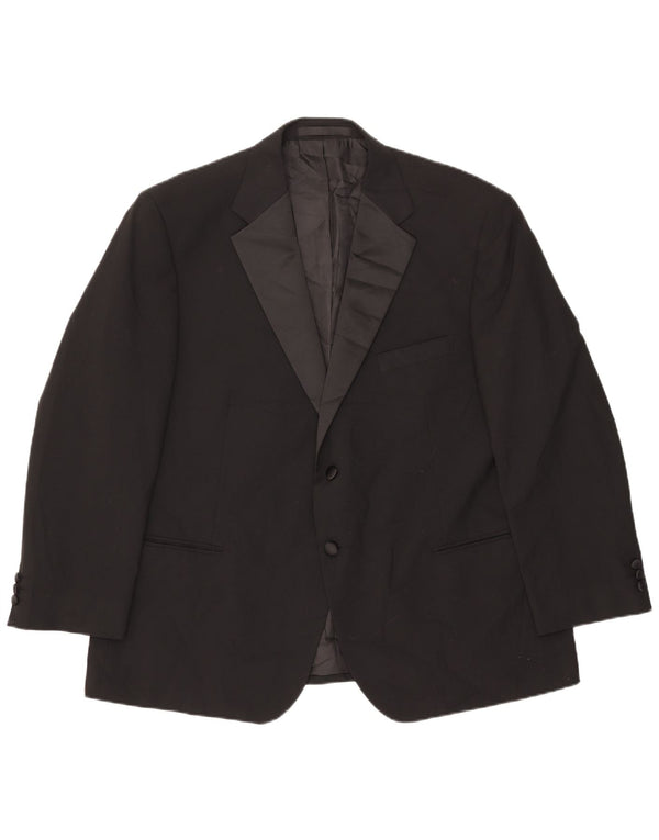 Marks & Spencer Veste blazer à 2 boutons pour homme UK 46 XL Noir Colourblock