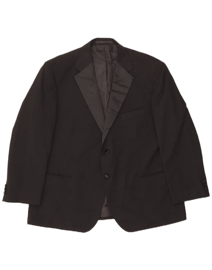 Marks & Spencer Veste blazer à 2 boutons pour homme UK 46 XL Noir Colourblock