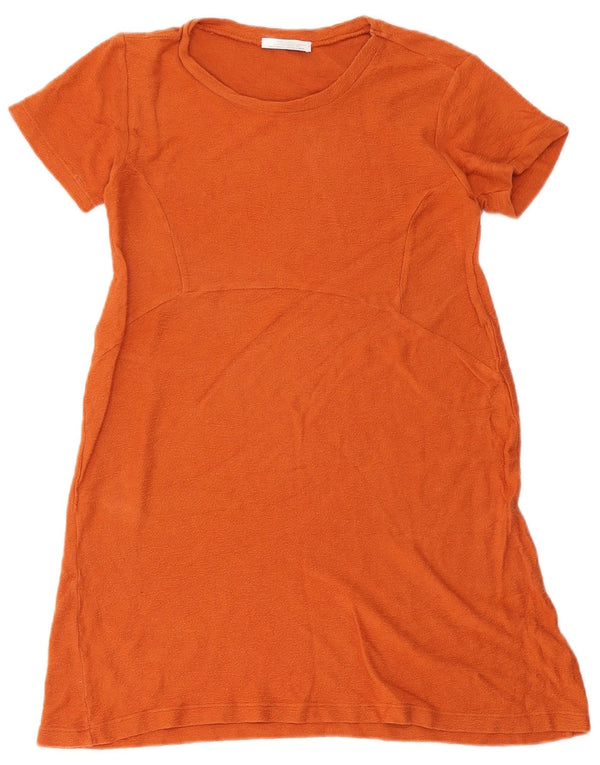 Zara Femme Trafaluc Robe A-Line UK 10 Petit Orange