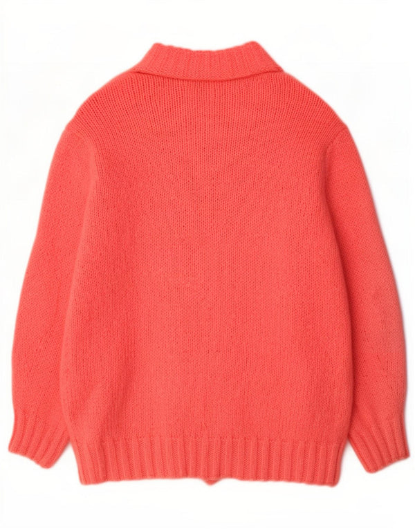 Zara Cardigan ouvert surdimensionné pour femme UK 14 Rose moyen