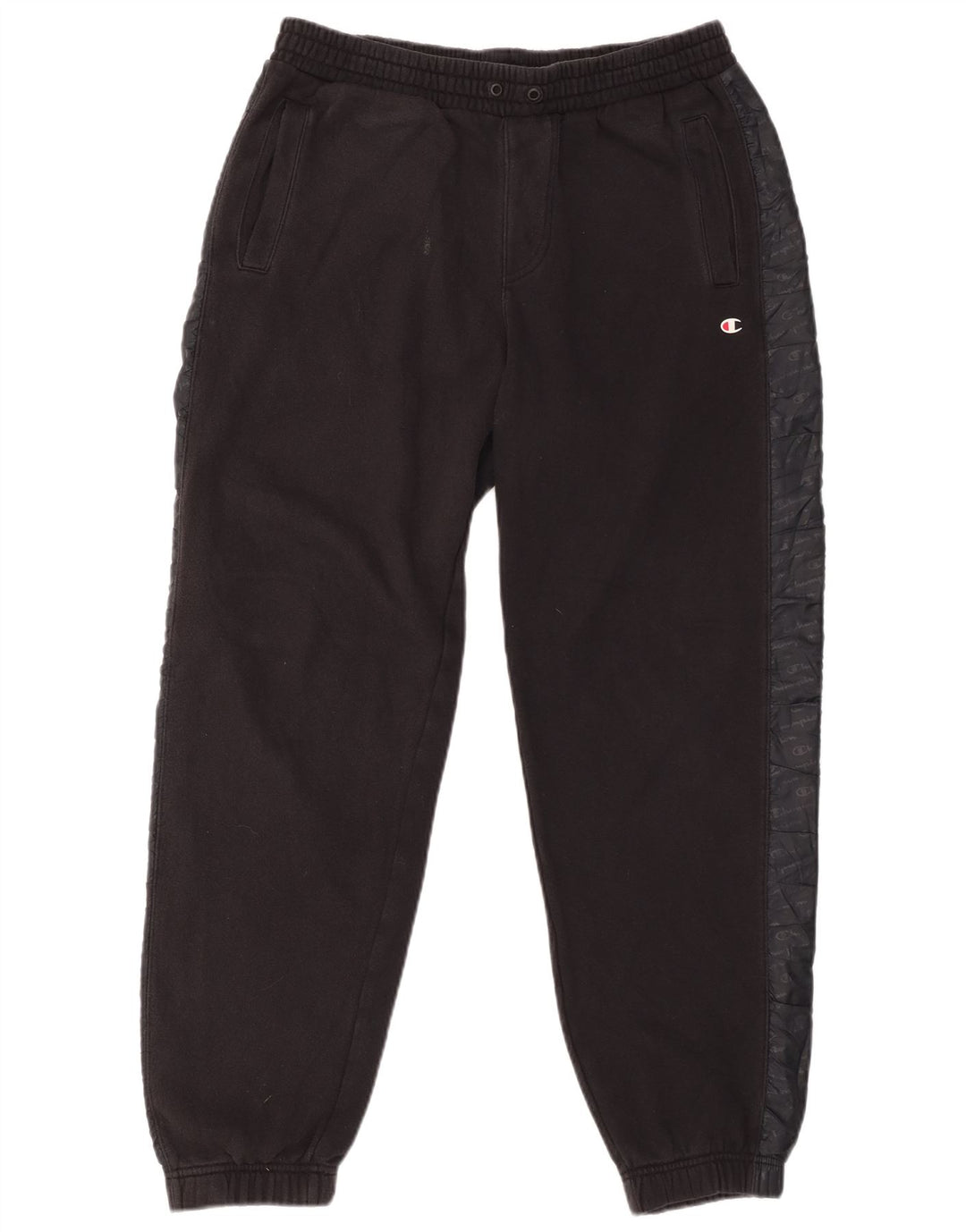 CHAMPION Pantalon de Survêtement Graphique Homme Joggers Large Noir Colourblock