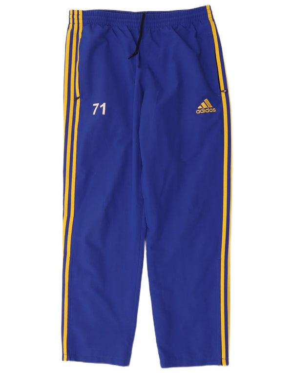 Adidas Pantalon de survêtement graphique pour homme UK 40/42 Bleu moyen Colourblock