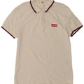 Levi's Polo Homme Blanc Rayé Coton Moyen
