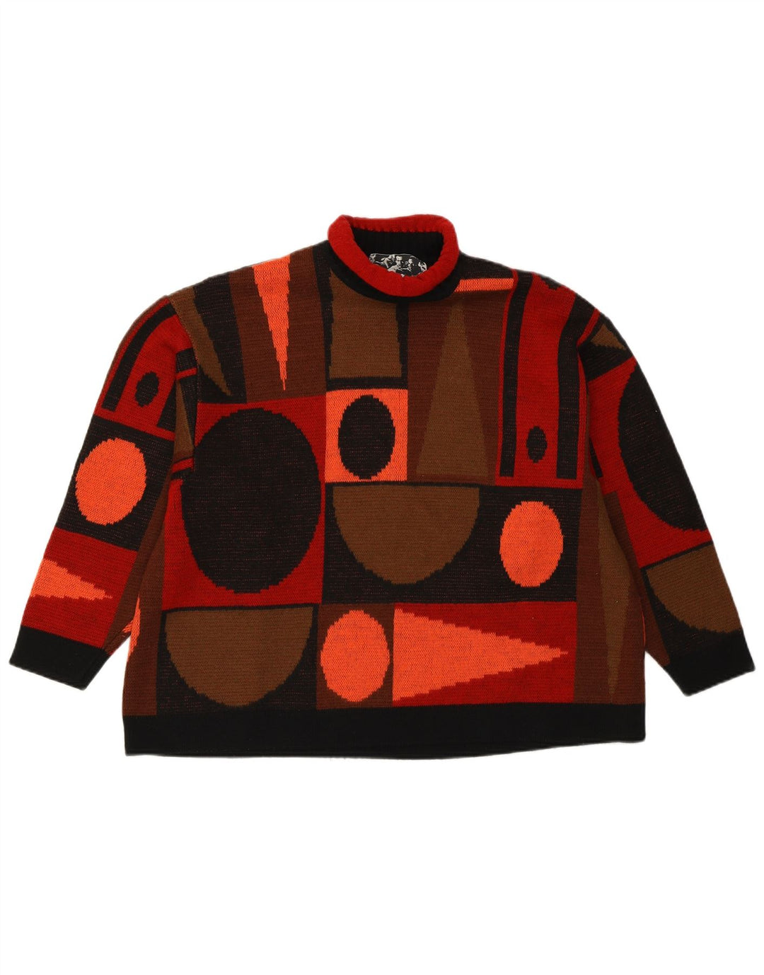 Ernestina Cerini Pull Col Roulé Femme IT 42 Medium Multicolore