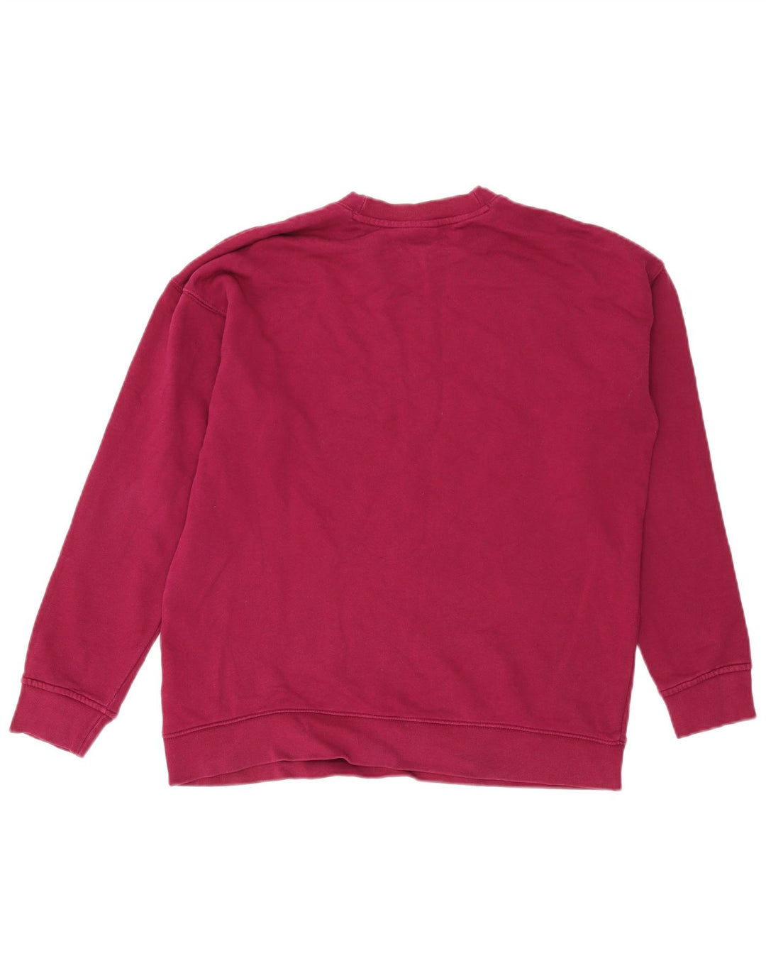 Adidas Sweat-shirt surdimensionné graphique pour femme UK 12 Bordeaux moyen