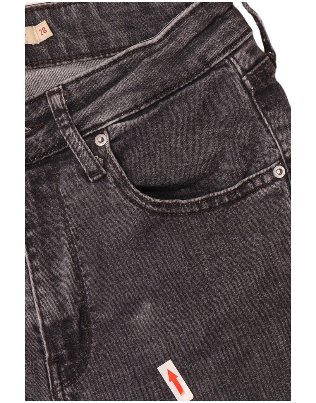 Levi's Jean Skinny 721 Femme W28 L28 Gris Lyocell