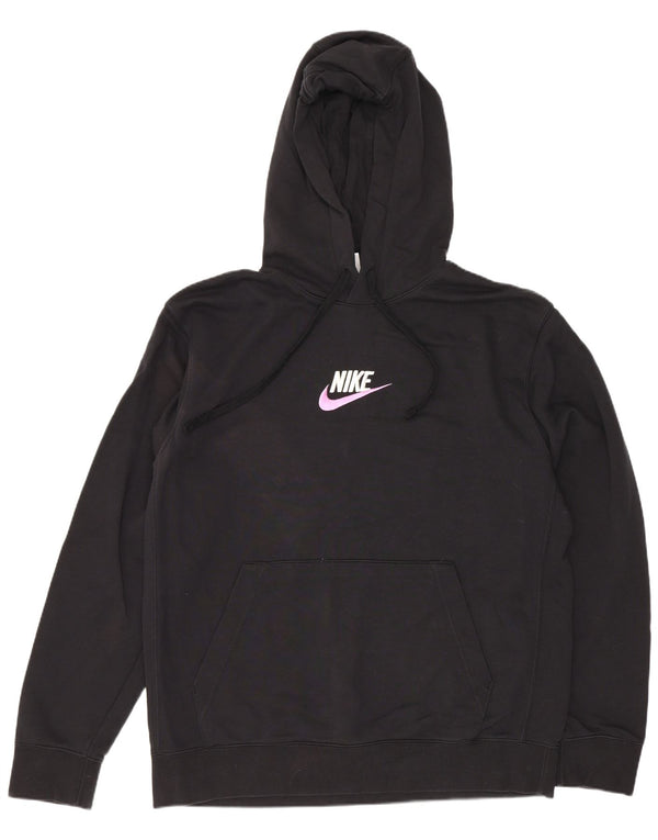 Nike Pull à capuche pour homme en coton noir Taille L
