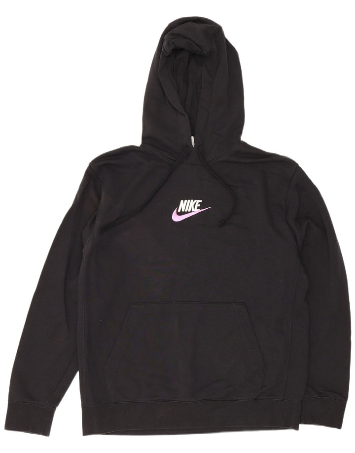 Nike Pull à capuche pour homme en coton noir Taille L