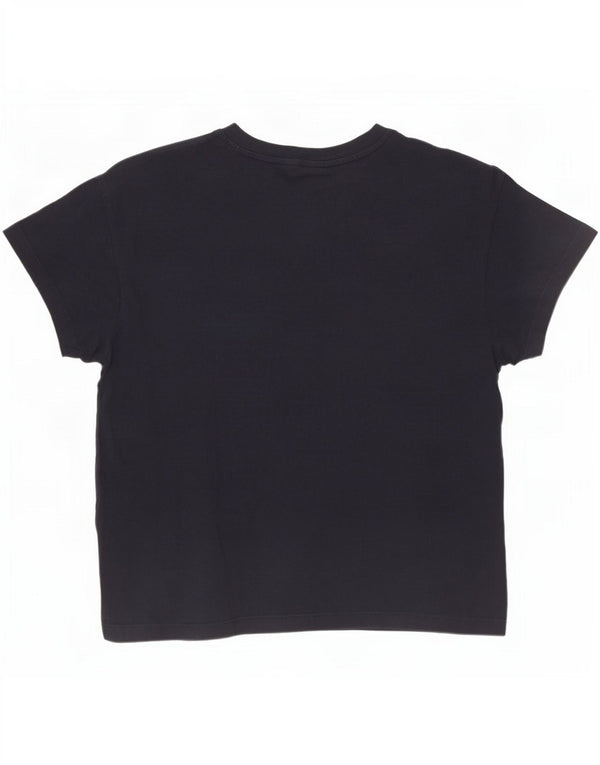 Champion T-shirt graphique pour femme UK 12 Bleu marine moyen