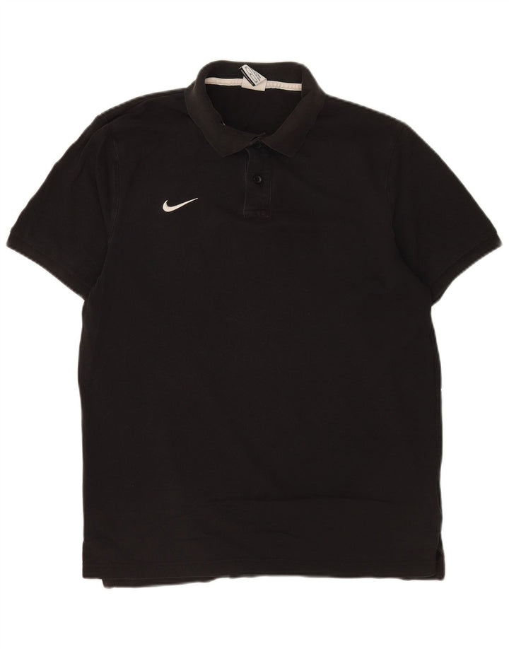 Polo Nike Homme Coton Noir Moyen