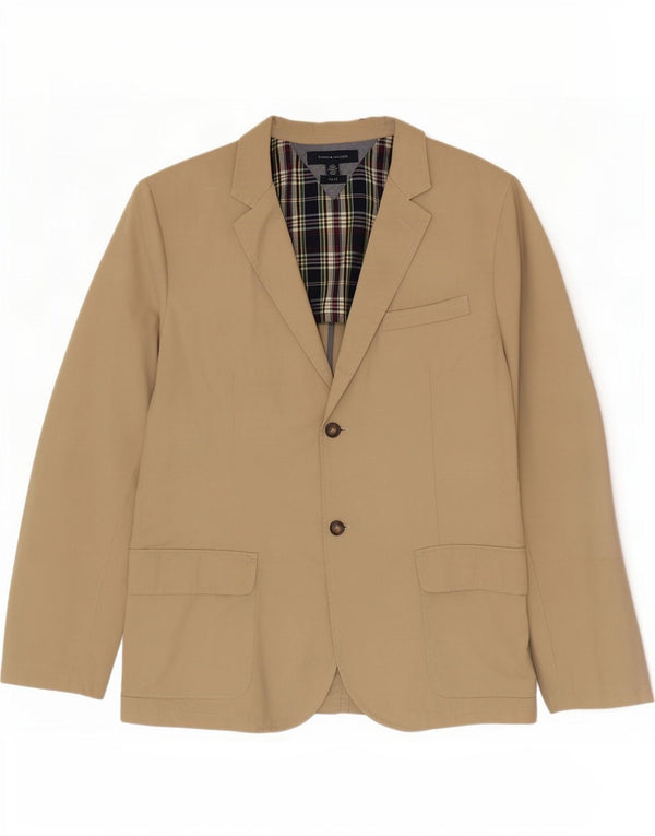 Tommy Hilfiger Veste blazer à 2 boutons pour homme UK 40 Large Beige