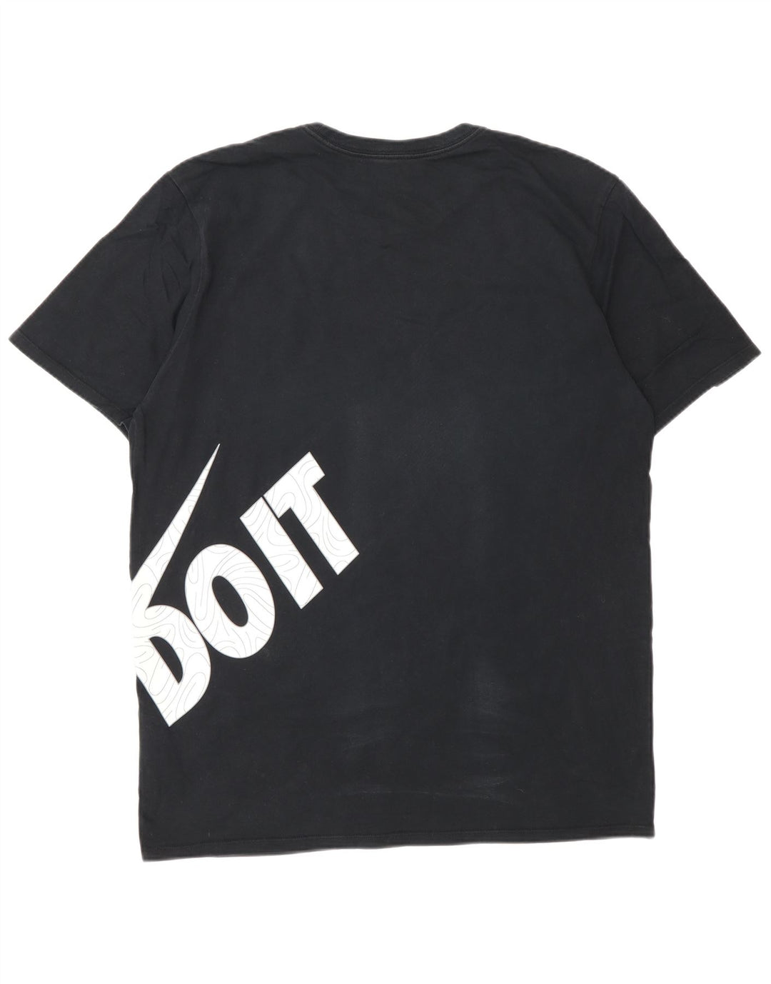 Nike T-shirt graphique pour homme en coton noir Taille L