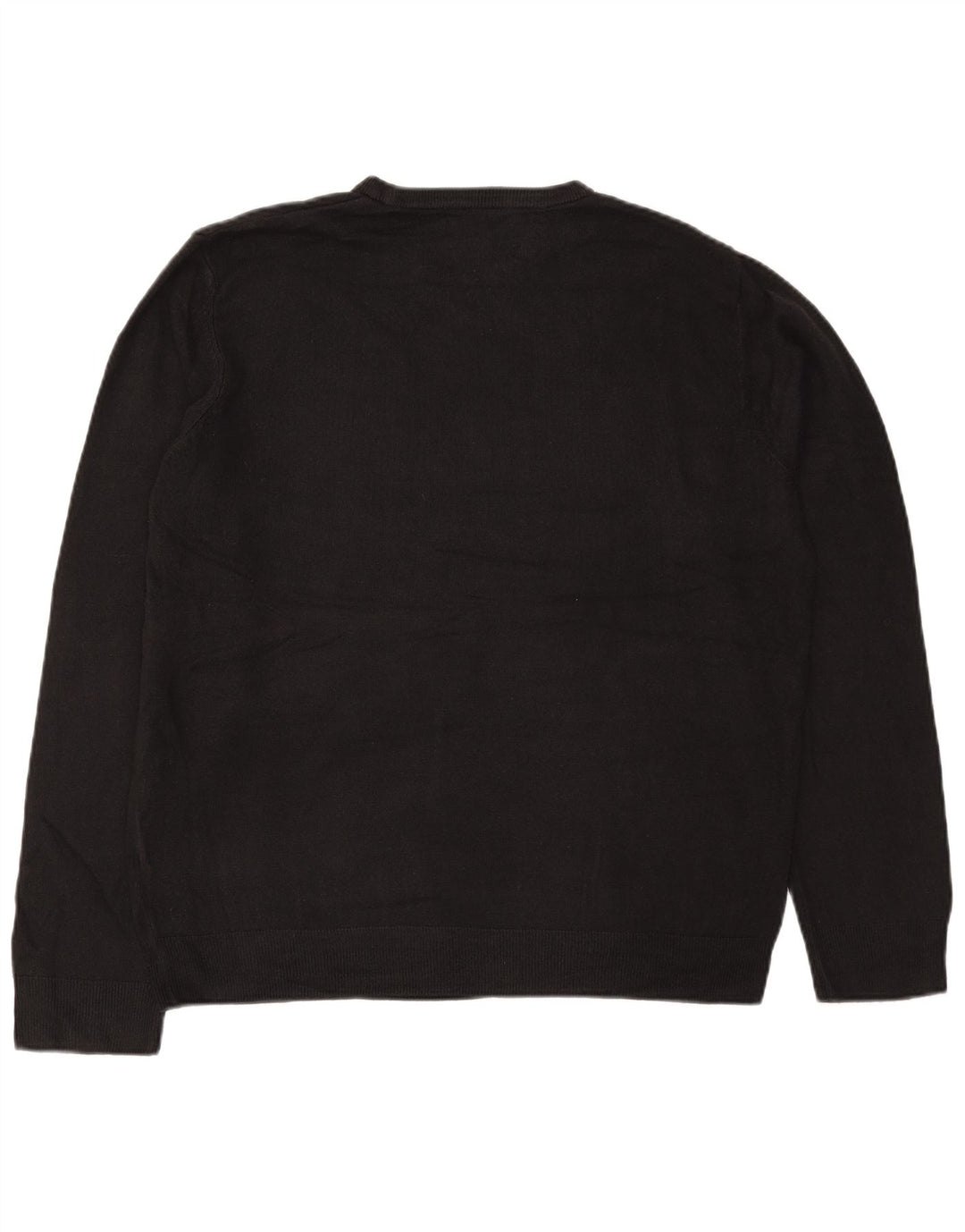 Marks & Spencer Pull ras du cou pour homme XL Noir Acrylique