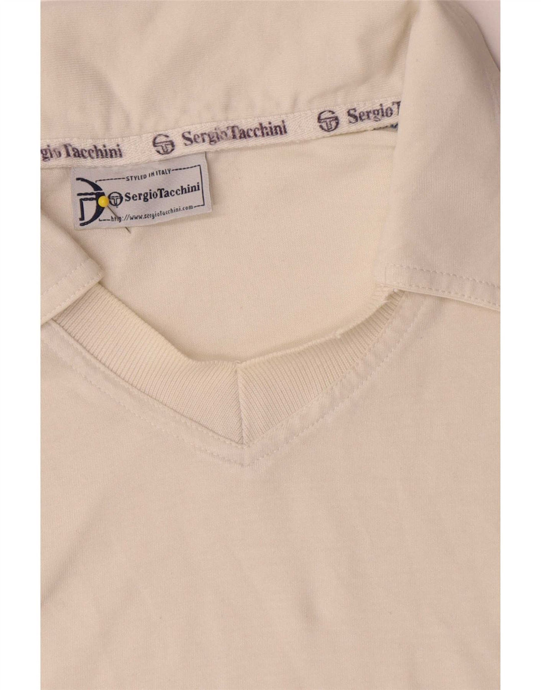 Sergio Tacchini Polo Homme XL Blanc Colorblock