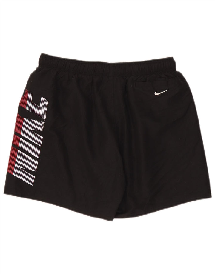 Nike Short de sport graphique pour homme Noir moyen Polyester