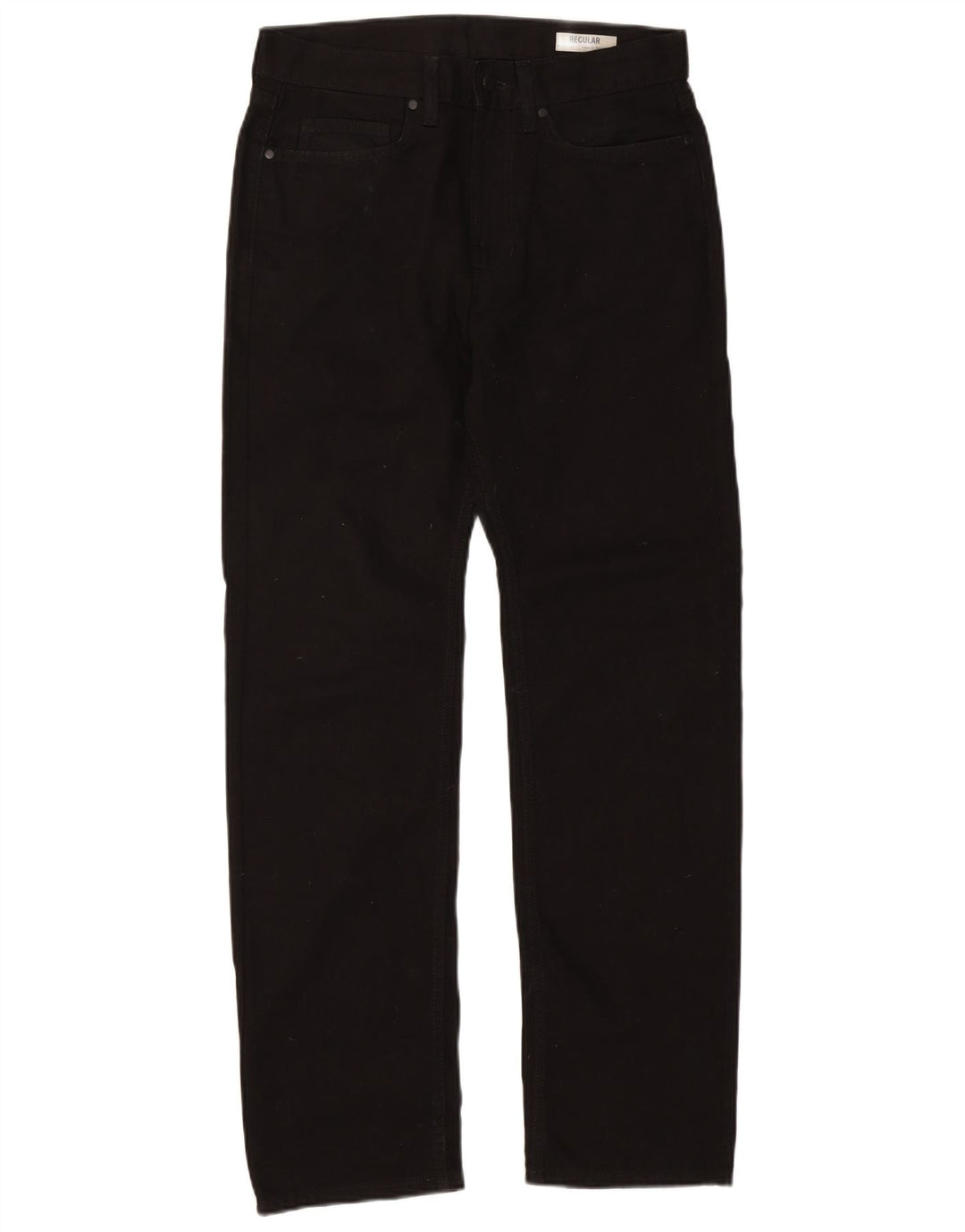Marks & Spencer Jean droit coupe régulière pour homme W32 L31 en coton noir