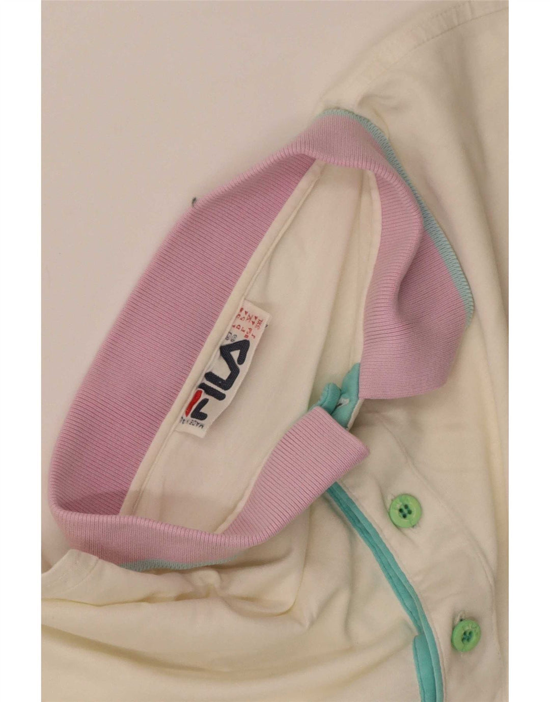 Fila Polo Homme IT 54 XL Blanc Tie Dye